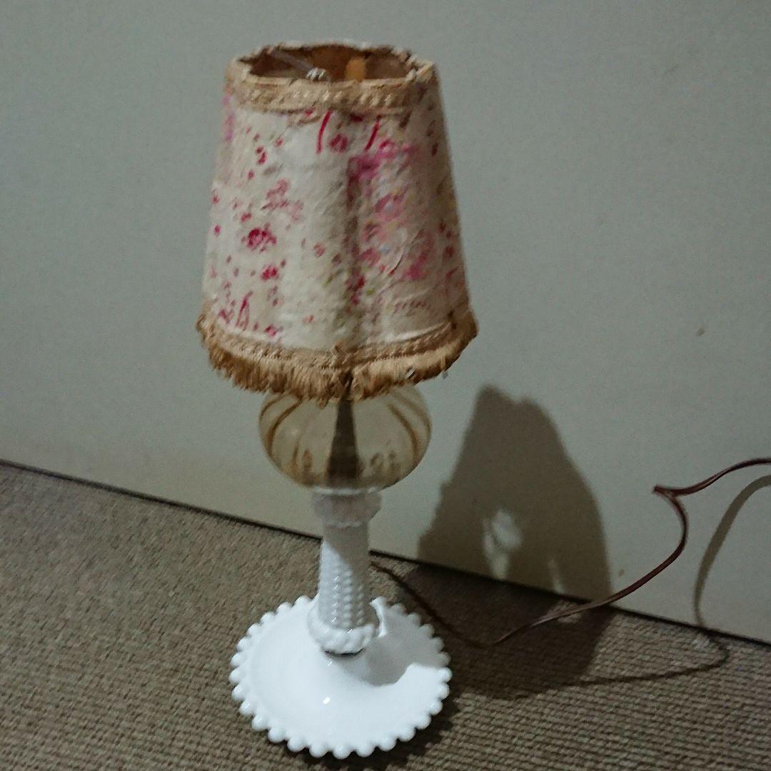 ヴィンテージ ミルクガラス ランプ