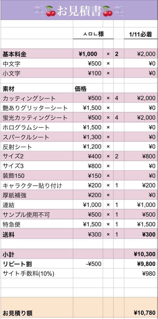 ㅅㅁㄴ【1/11必着】連結・不可
