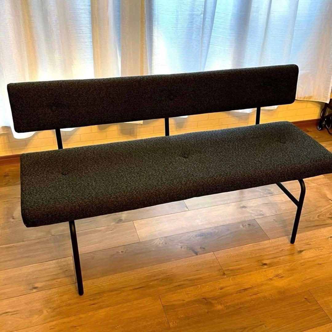アデペシュ　サムノルド　ダイニングソファ　ベンチ　ブラック