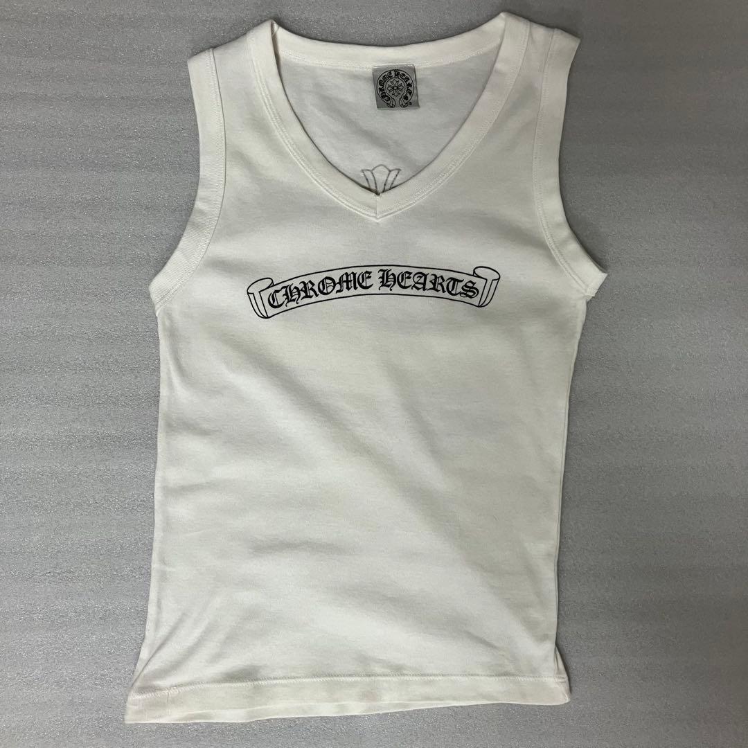 クロムハーツ タンクトップ③ レディース 正規品　ホワイト