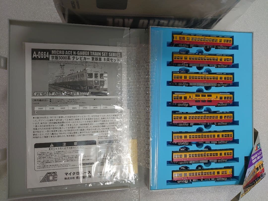 ８両美品 京阪 3000系 更新車 ダブルデッカー付 マイクロエース