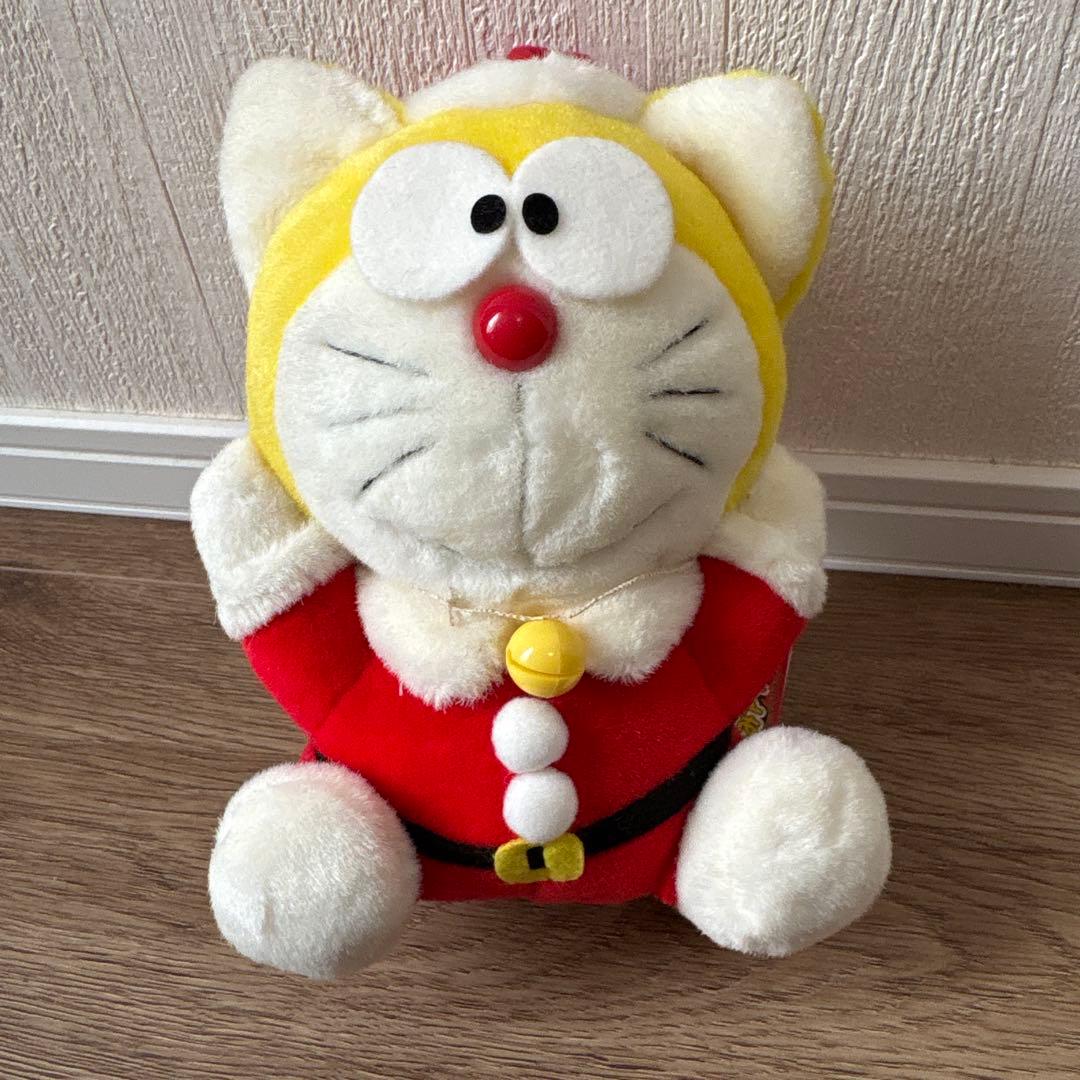 ドラえもん サンタ ブルブル ぬいぐるみ 黄色 猫耳 新品未使用 難アリ