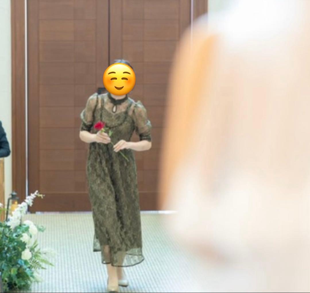 美品✨【Leia】チャイナ風ワンピース 参列ドレス パーティードレス