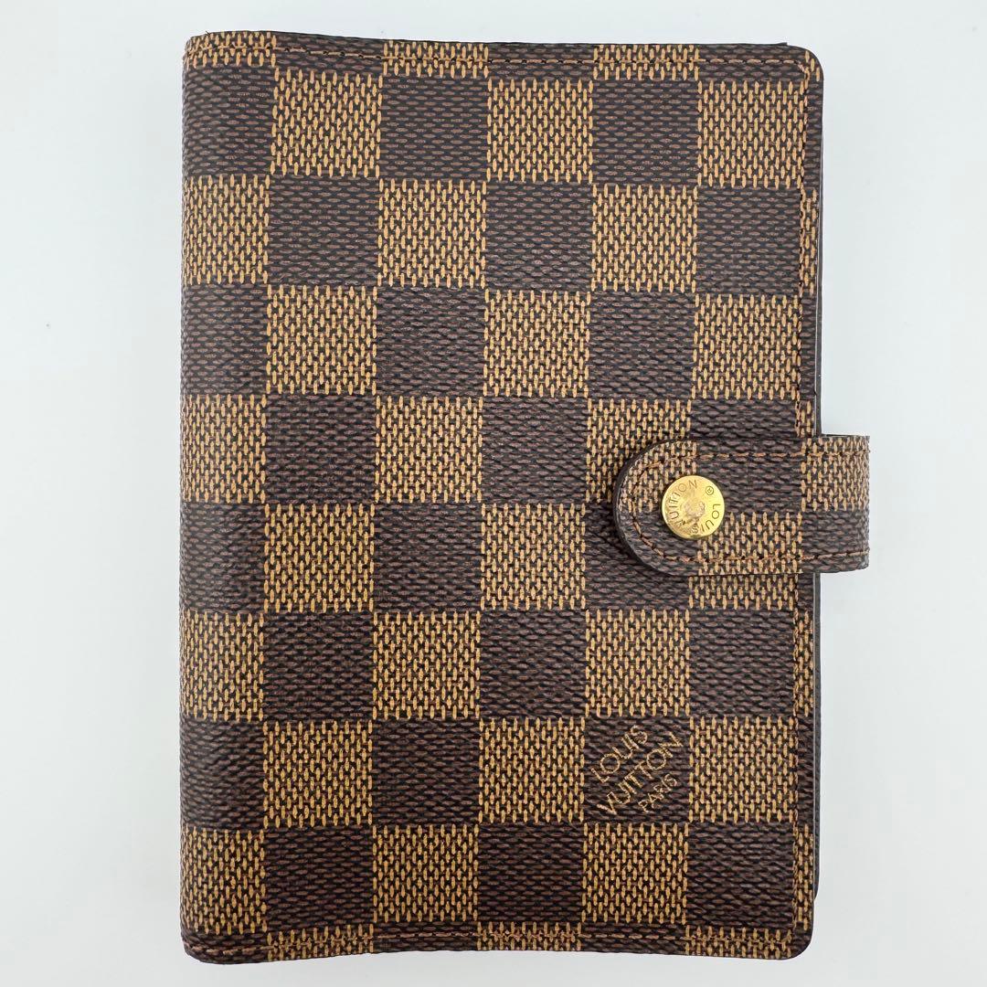 【極美品】ルイヴィトン アジェンダPM ダミエ・エベヌ 6穴式 手帳カバー