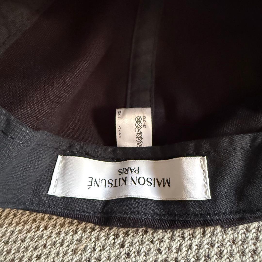 MAISON KITSUNE メゾンキツネ ドレスドフォックス キャップ 刺繍