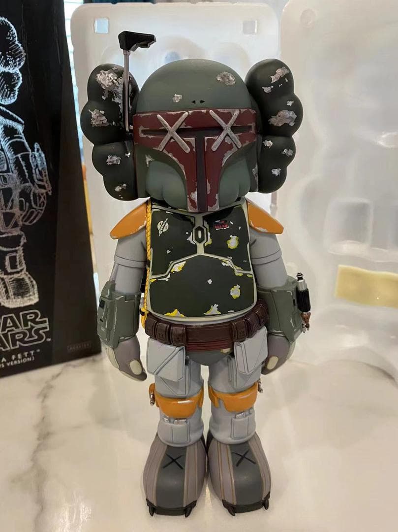 KAWS ×STARWARS×MEDICOMTOY Boba Fett カーキ