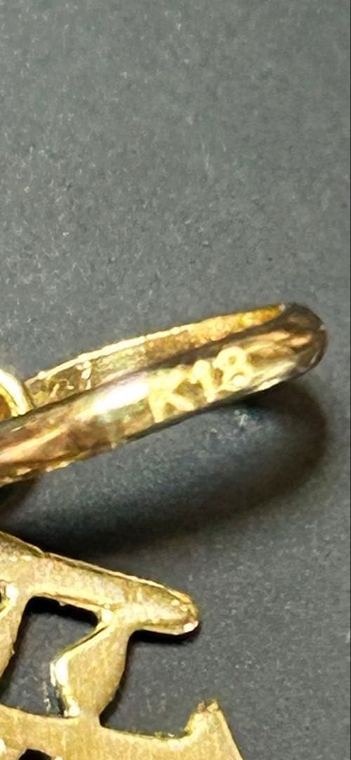 18k japan gold 愛ペンダントトップ