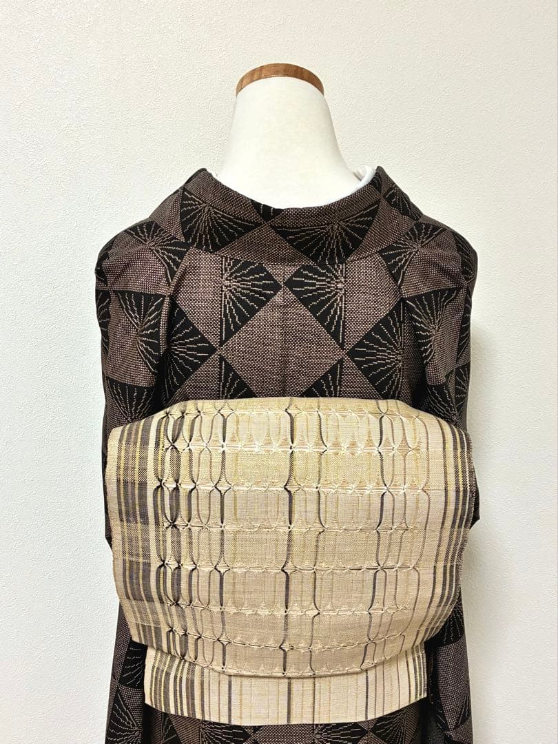 ￼名古屋帯　捩り織　八寸　正絹