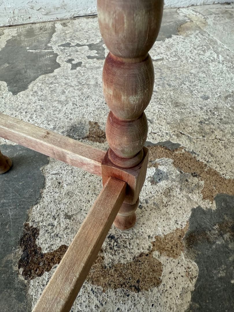 ビンテージ　八角形サイドテーブル　フラワースタンド　花台　剥離