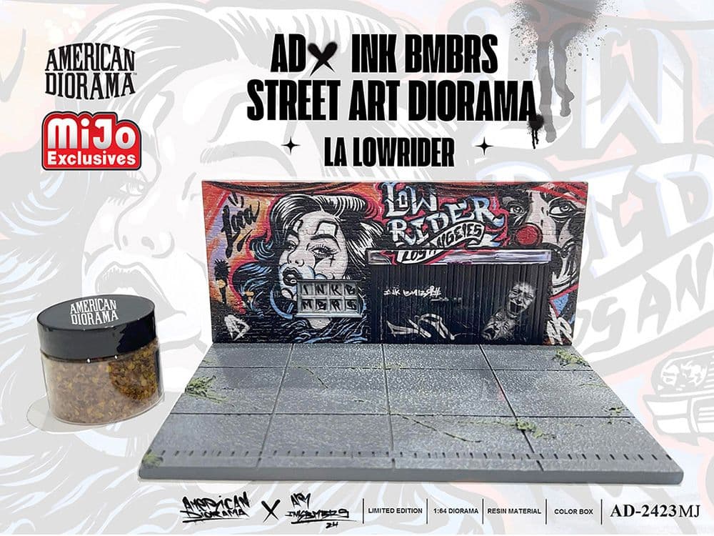 アメリカンジオラマ 1:64スケール LAストリートアート・ジオラマローライダー
