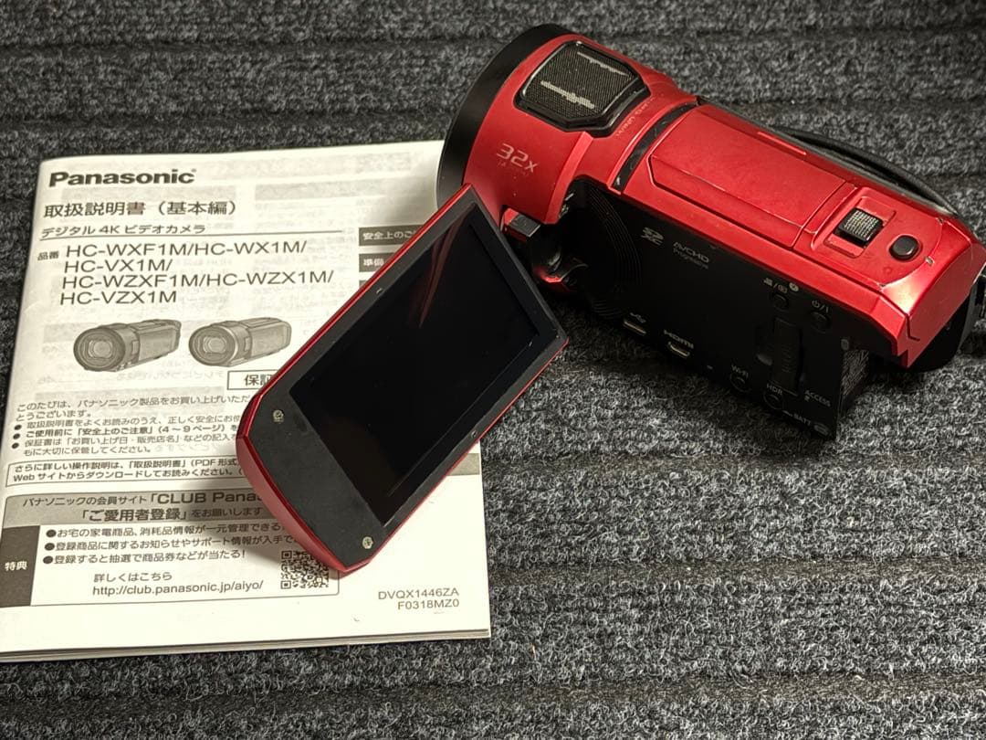 ジャンク品　Panasonic HC-VX1M 4K ビデオカメラ バッテリー
