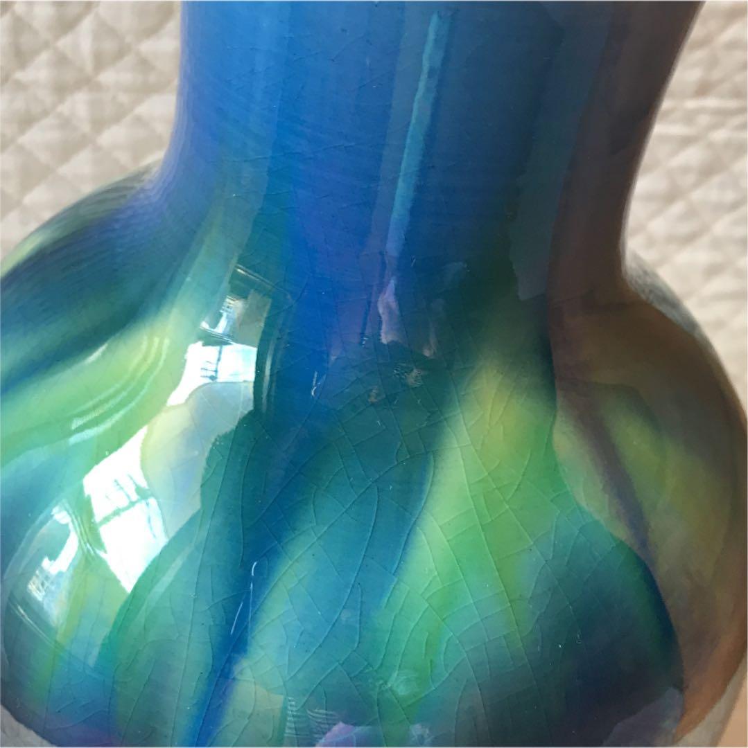 人間国宝 徳田八十吉 徳田正彦 花生 花器