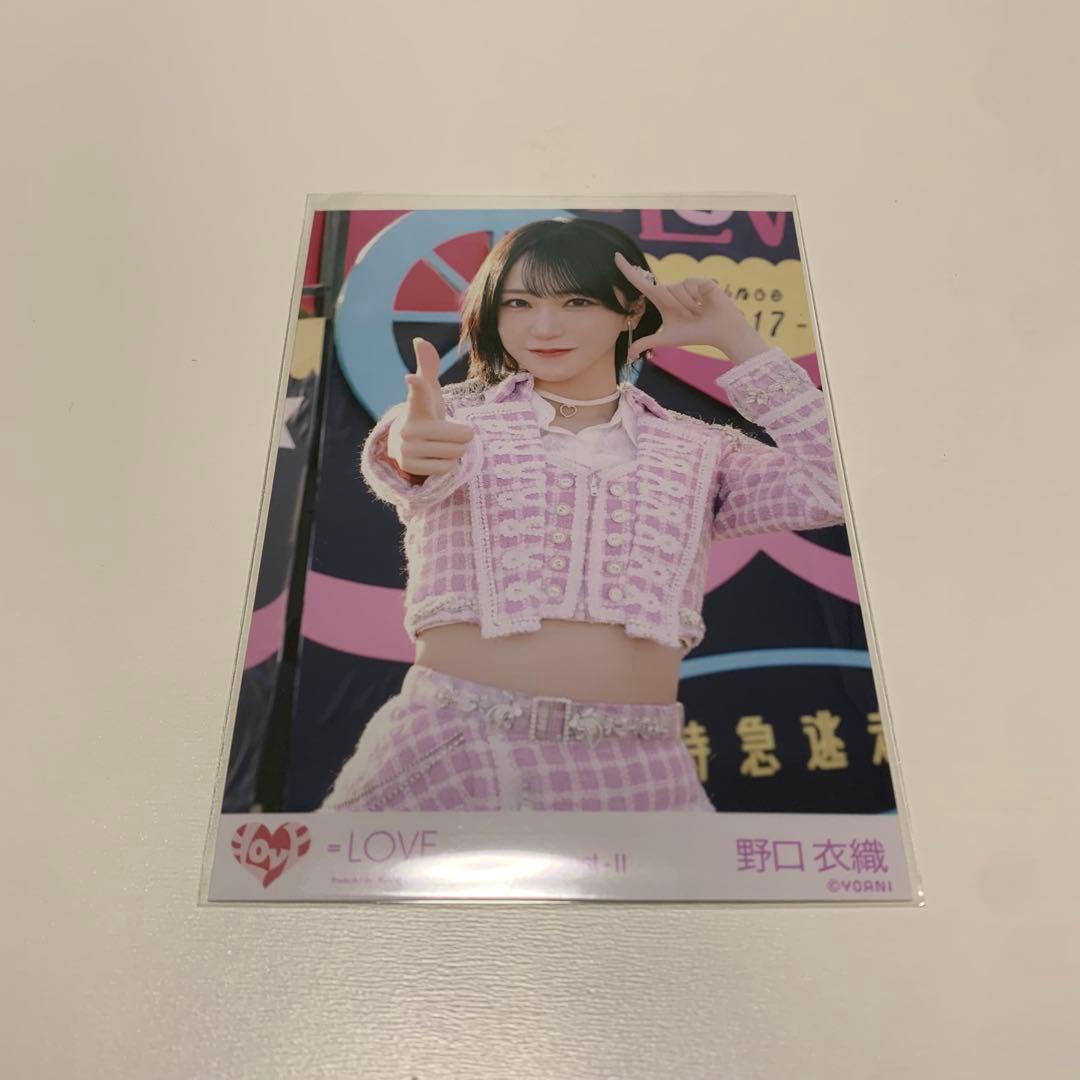 イコラブ 野口衣織 超特急逃走中② 生写真 直筆サイン おまけつき