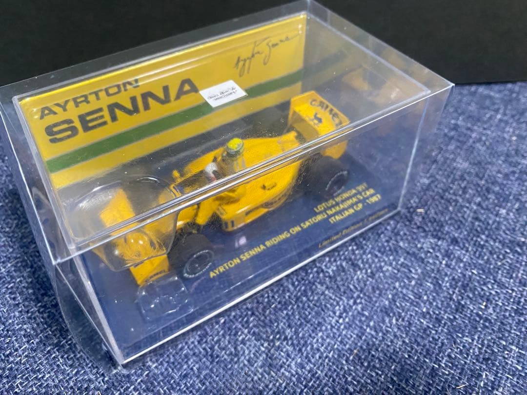 1/43 アイルトンセナ　ライドオン中嶋悟ロータス99T 1987 イタリアGP