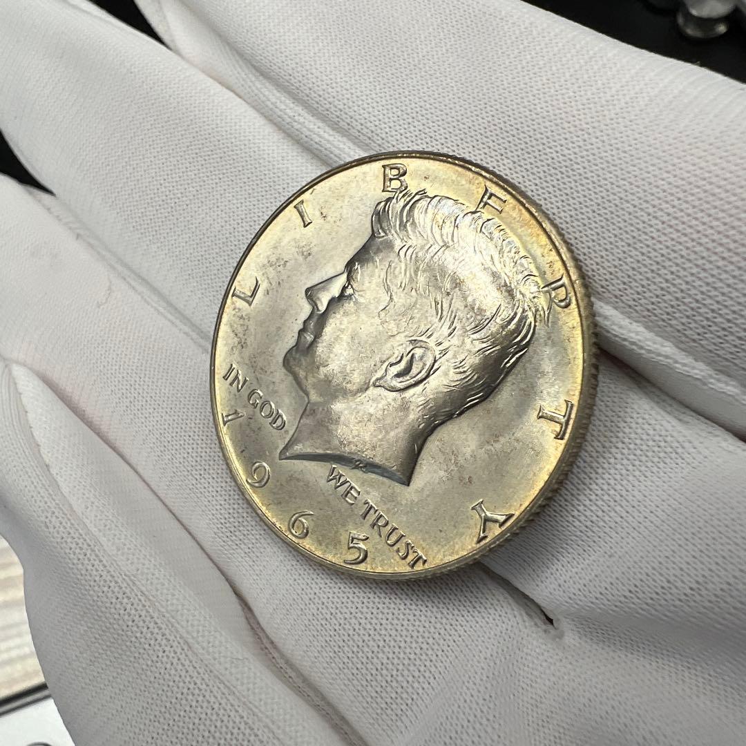 1965年 アメリカ ハーフダラー 銀貨