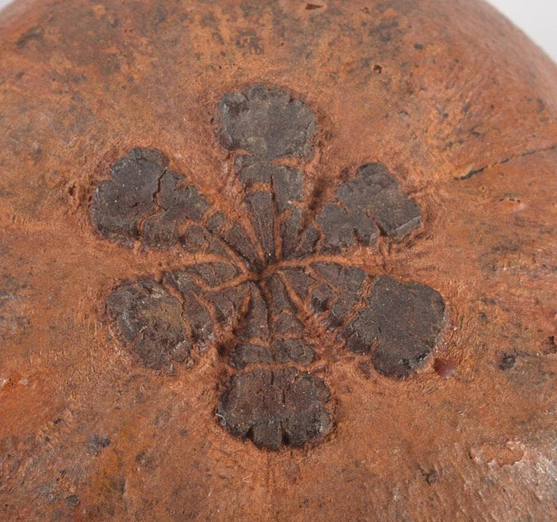 茶道具　マンゴスチン　内漆塗　時代箱　花押あり　M　R5248