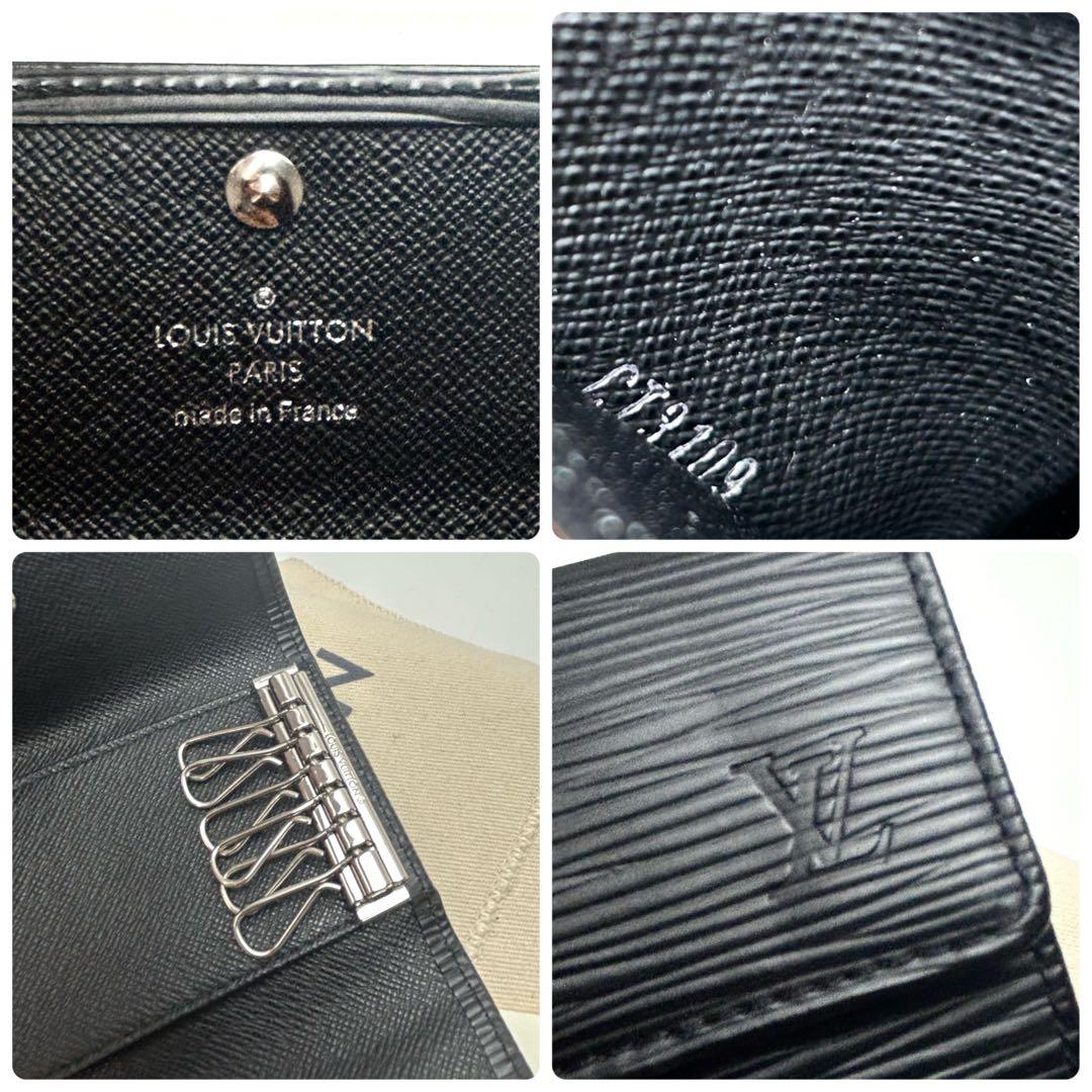 鑑定済 ルイヴィトン エピ 超美品 ブラック キーケース6連