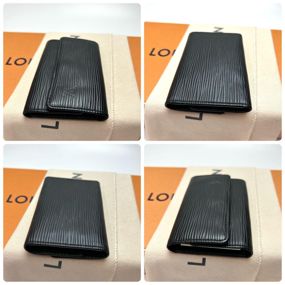 鑑定済 ルイヴィトン エピ 超美品 ブラック キーケース6連
