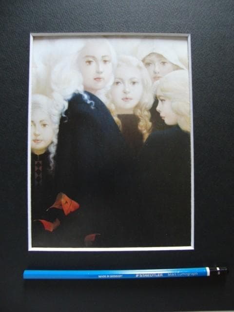 深沢 邦朗 【晩秋】 希少画集画、状態良好、新品高級額装付