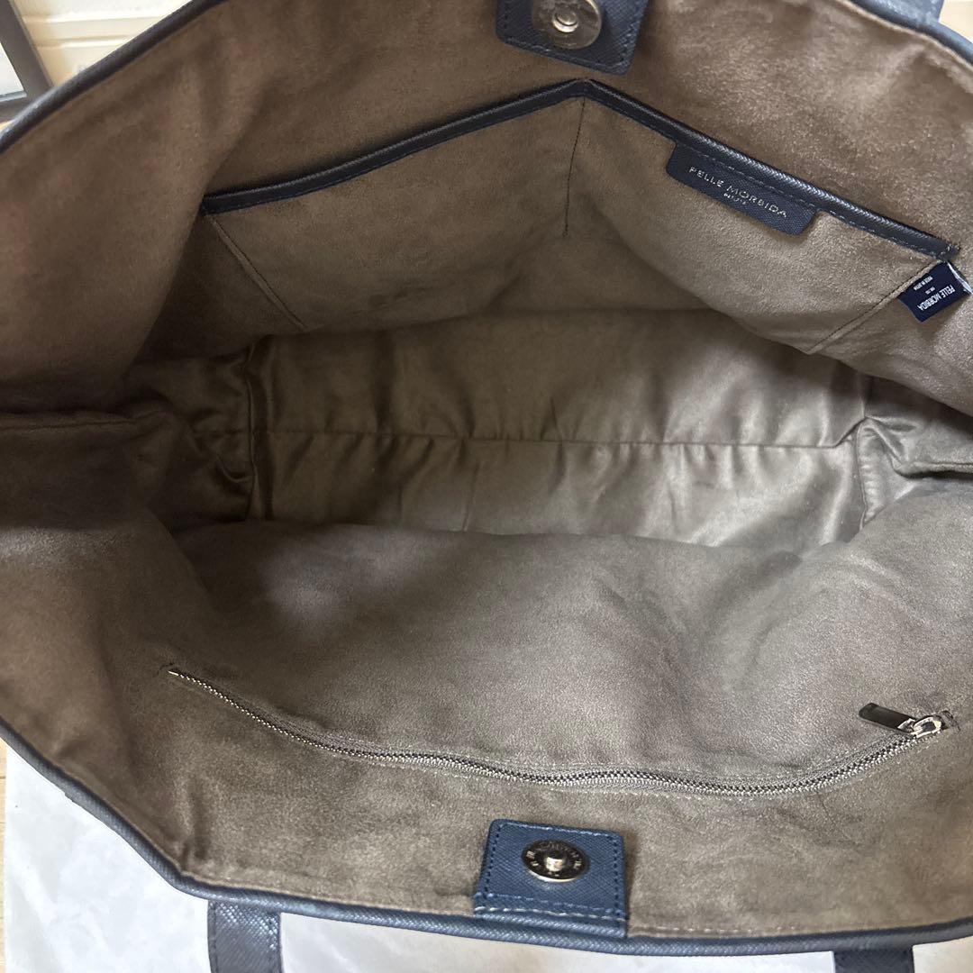 PELLE MORBIDA ペッレモルビダ トートバッグ PVC ストライプ