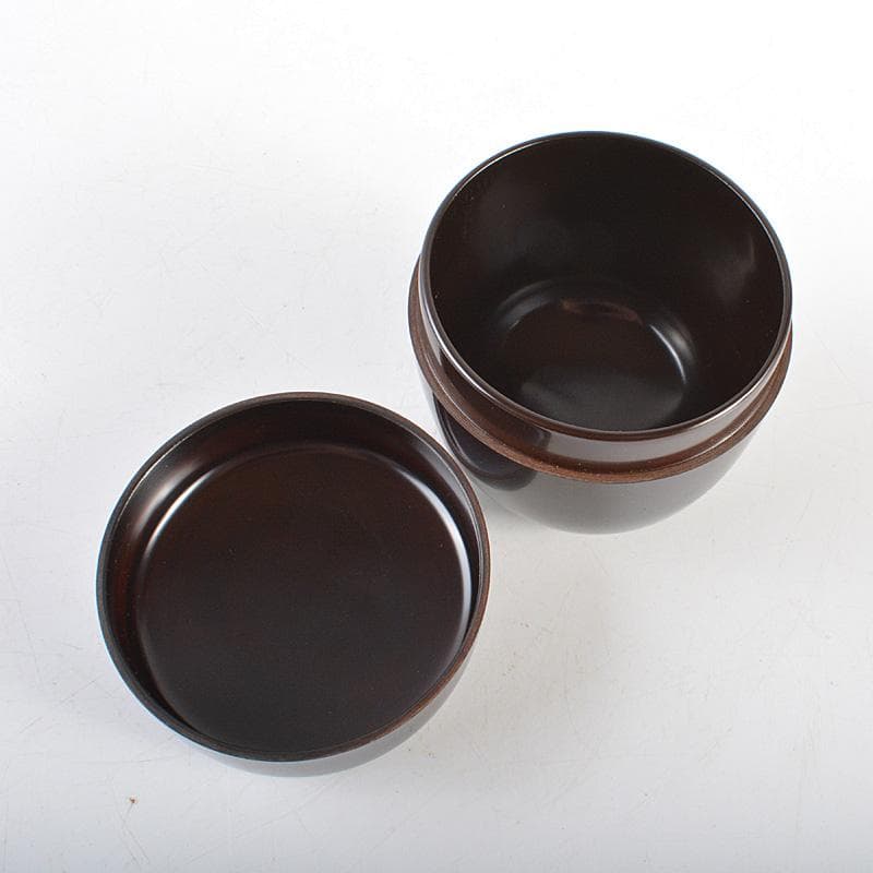 茶道具　伊藤春宗作　黒漆　中棗　共箱　C R6023