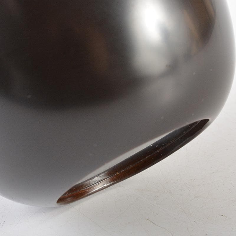 茶道具　伊藤春宗作　黒漆　中棗　共箱　C R6023