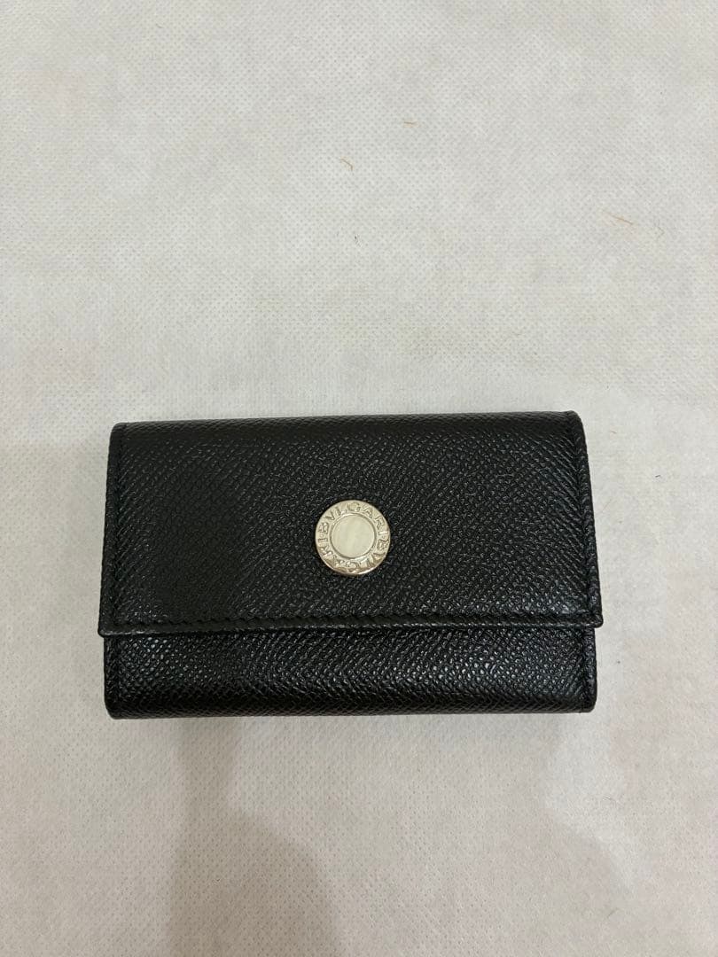 【未使用】BVLGARI ブルガリ　キーケース　ブラック　レザー