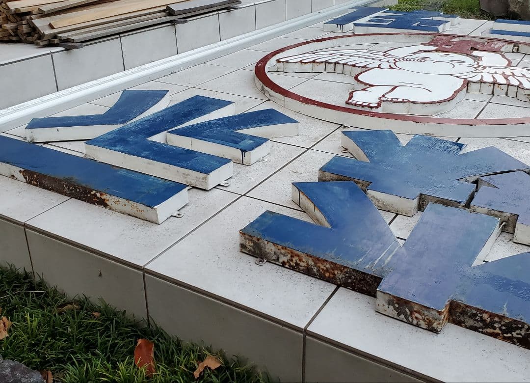 ブリキ看板　森永牛乳　昭和レトロ看板　希少