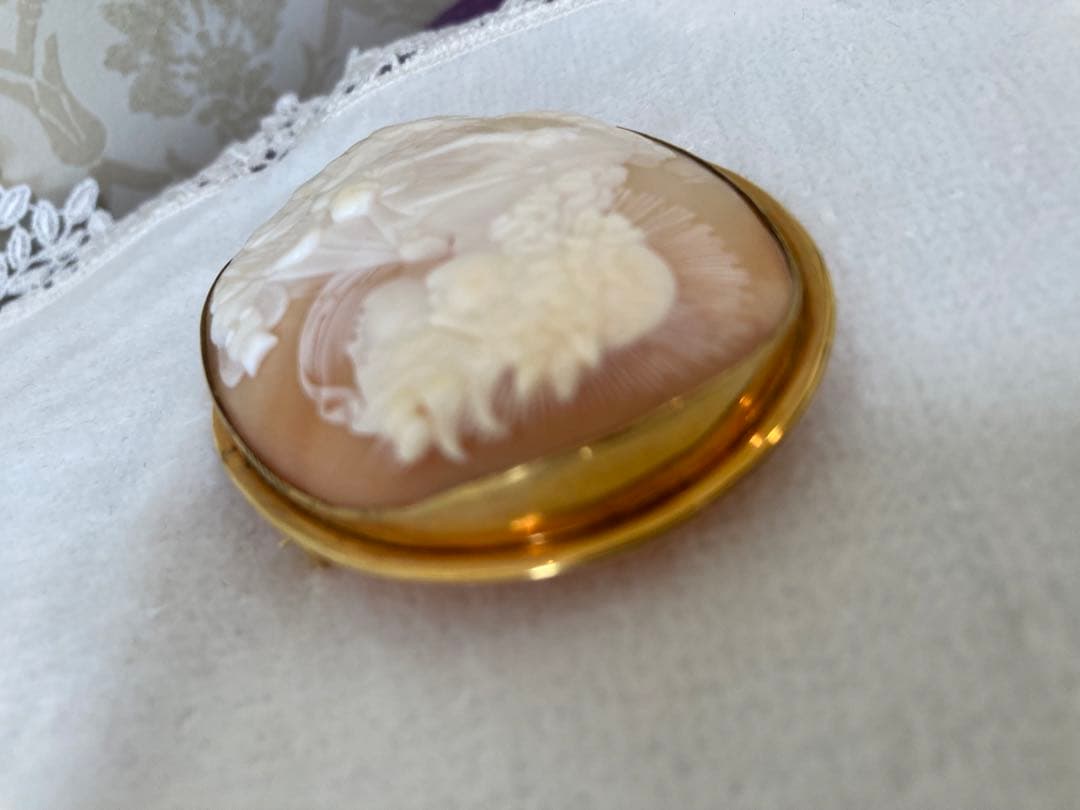 ゆーたんちゃん専用アンティークナイト&デーサードニクスシェルカメオ