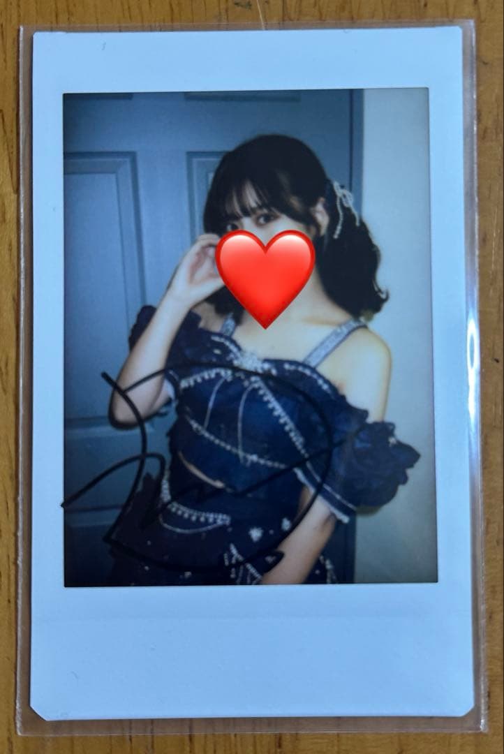 月足天音　生誕チェキ　サイン入り