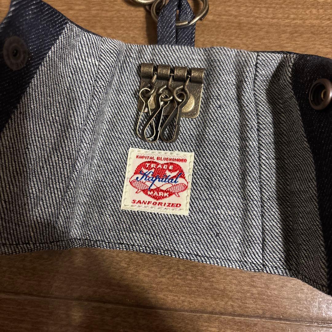 超希少　KAPITAL デニムミニジャケット型キーケース