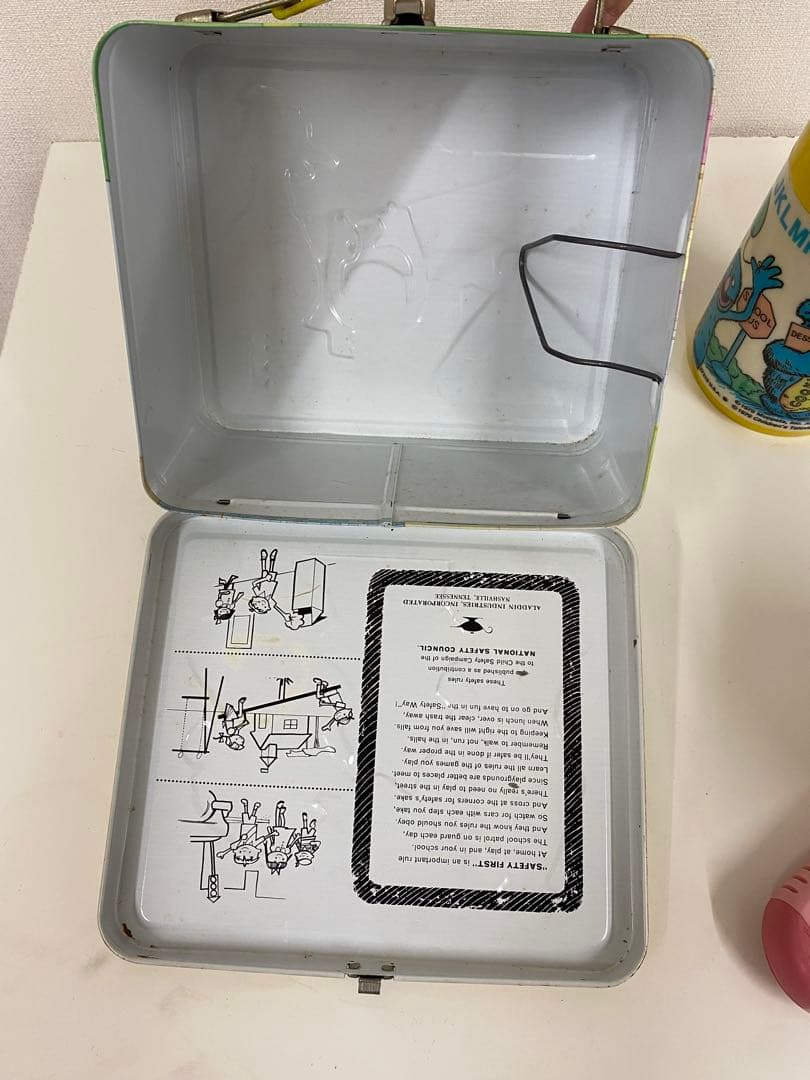 セサミストリート　ランチボックス水筒　ビンテージ