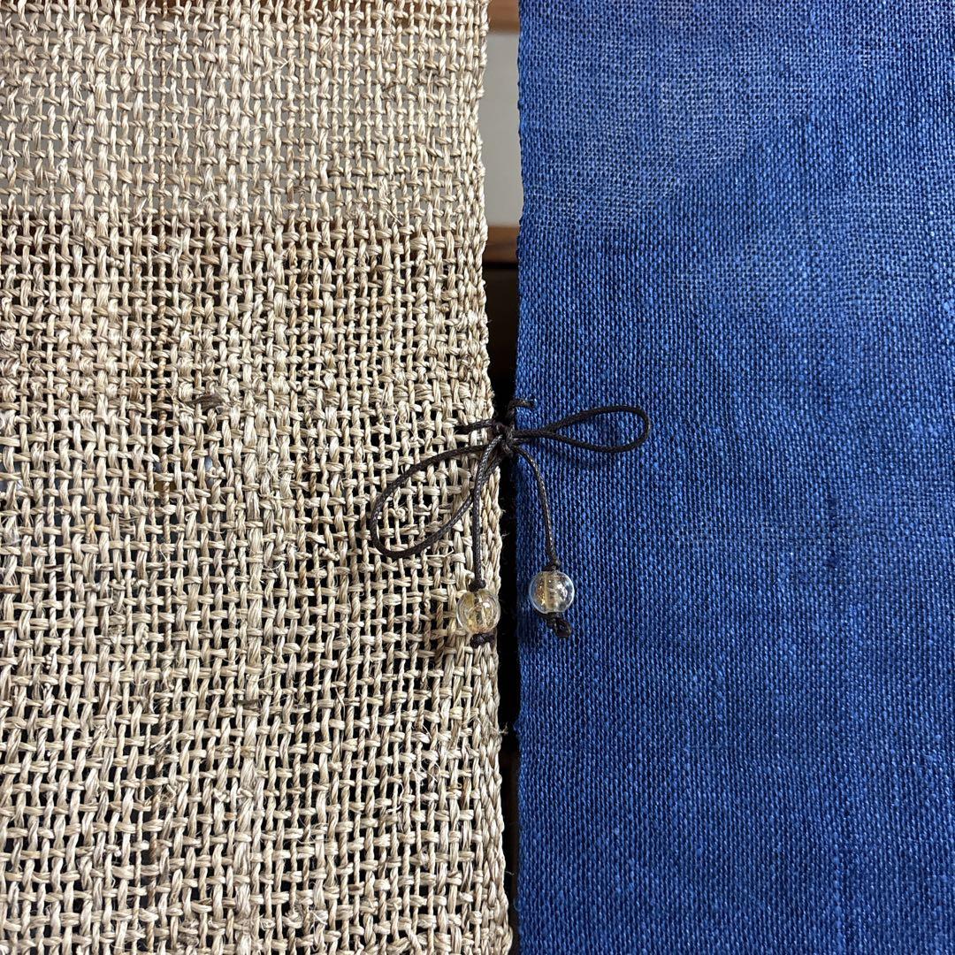 魯山人の四季 手描き本麻のれんコレクション 全4点 タペストリー 未使用品