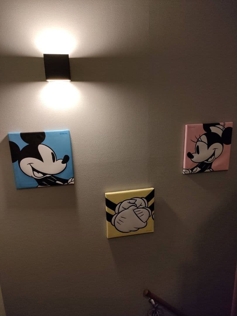 ファブリックパネル　3点セット　ミッキー　ミニー　ディズニー