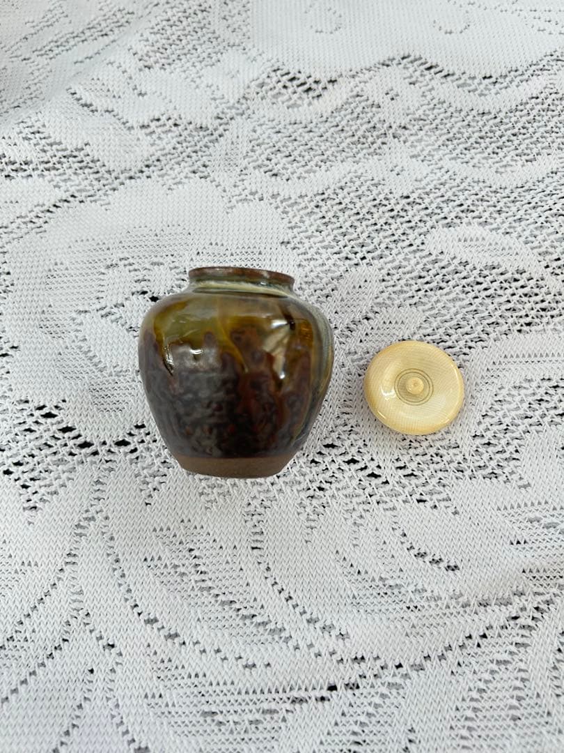 茶入　高取焼き　2点セット　茶道具