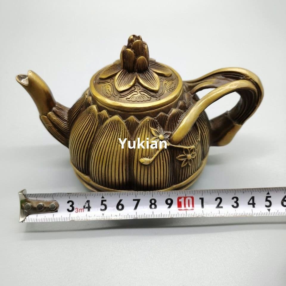 風水 置物 銅製 長寿銅壺 酒壺 茶壺 装飾品 工芸品 美術品