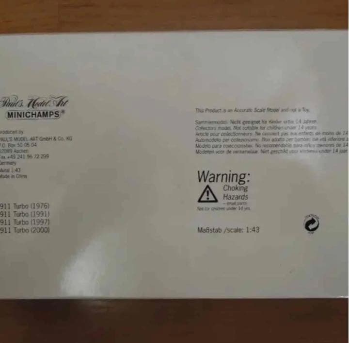 【セール】ミニチャンプス　ポルシェ911　ターボクーペ　4台セット　1/43