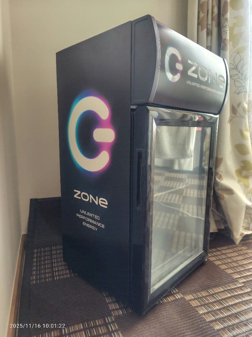 G-ZONE コンパクト冷蔵庫 LED照明付き 冷蔵ショーケース