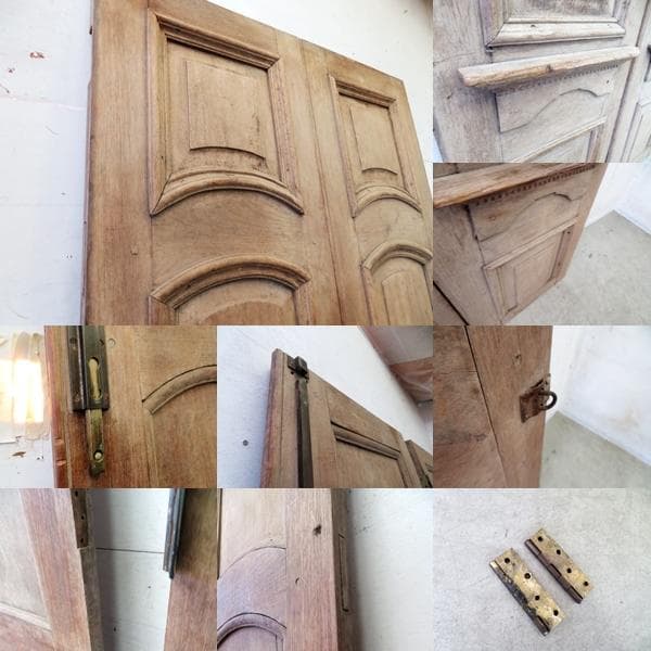 フランスアンティーク■オーク材■両開きドア■ダブルドア■観音開き■建具