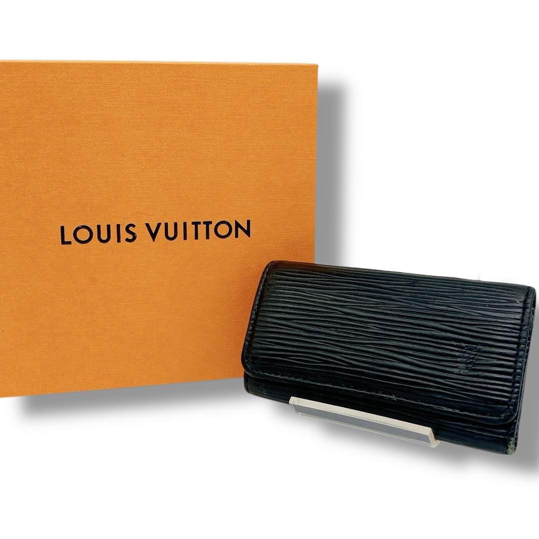 美品✨LOUIS VUITTON ミュルティクレ　4 エピ　キーケース　ブラック