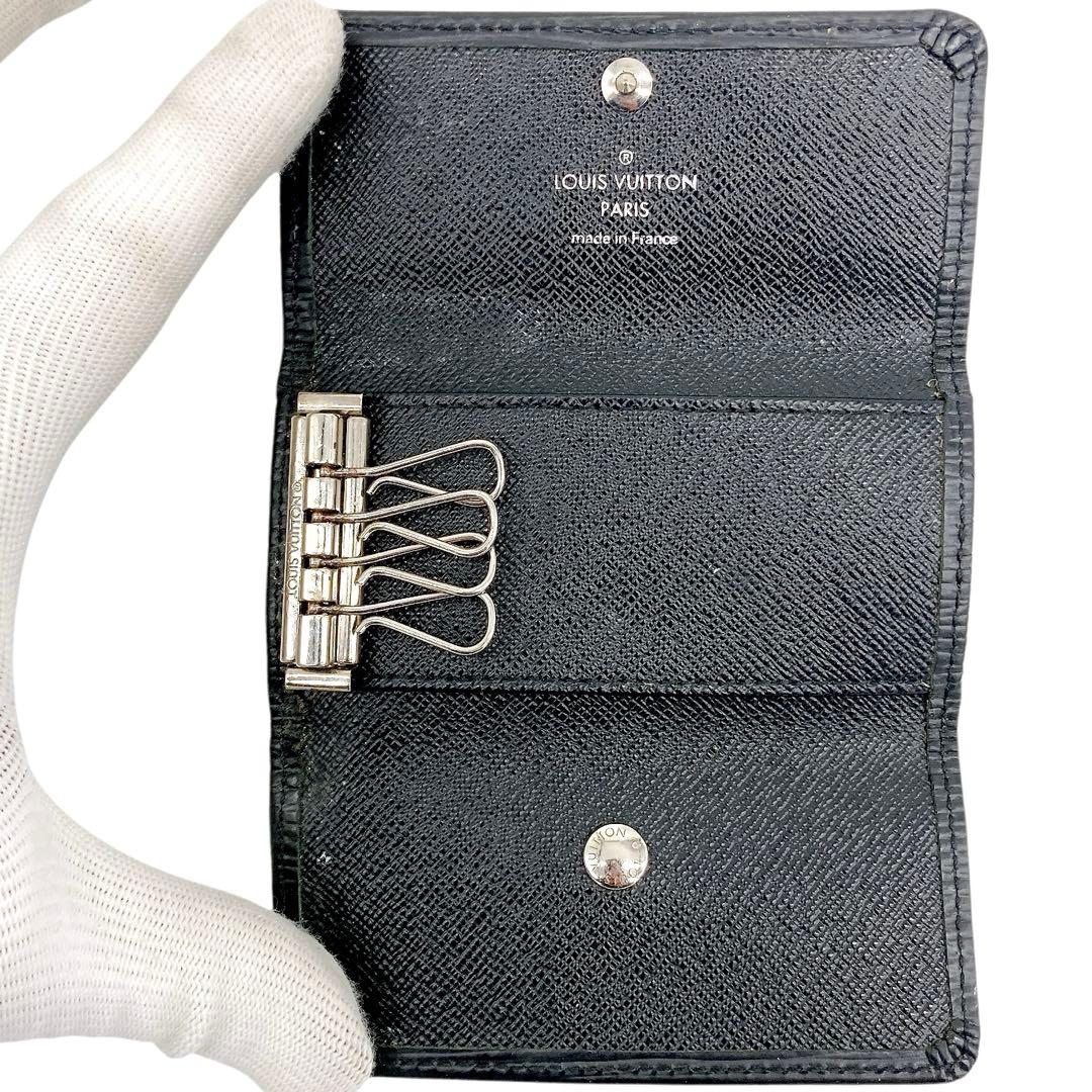 美品✨LOUIS VUITTON ミュルティクレ　4 エピ　キーケース　ブラック