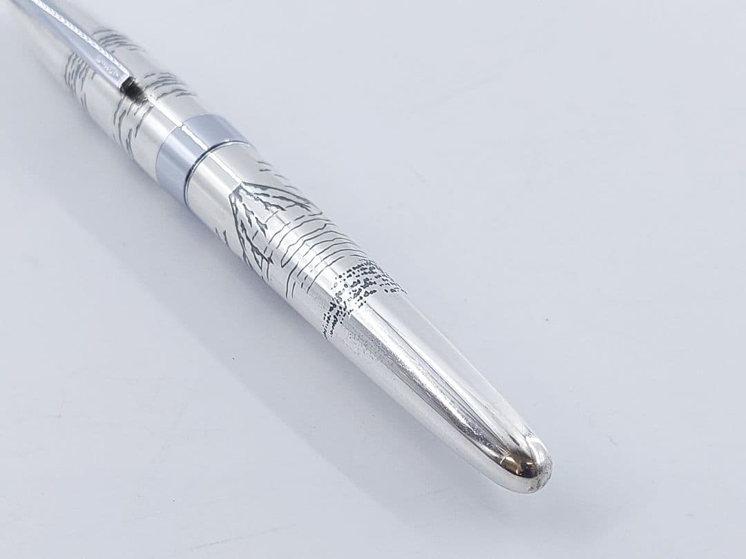 PILOT パイロット 万年筆 スターリングシルバー 14K-585 M 富士山