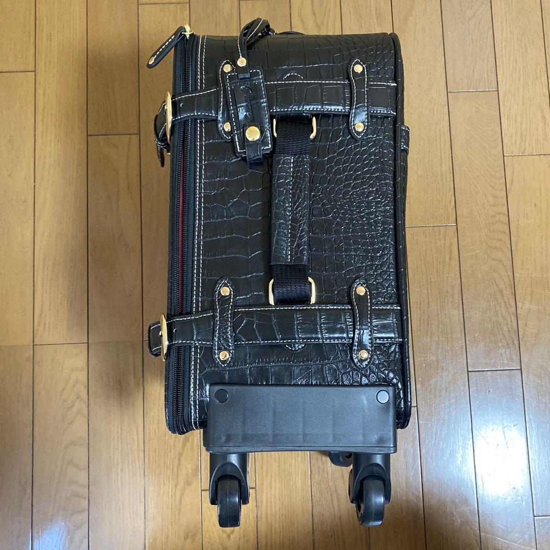 スワニー　キャリーケース クロコダイル型押し　18L スーツケース　トランク