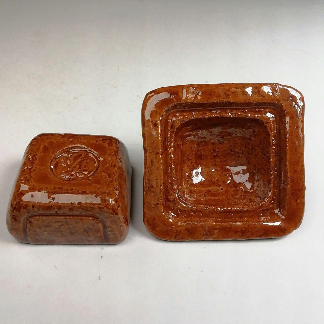 Ｔ９０２　香合　『くず屋　香合』『佐々木昭楽 造』　共箱　茶道具