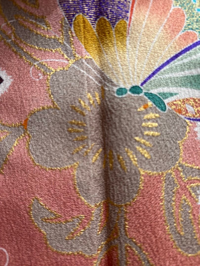 miar 様　⭐️振袖セット（７点）正絹振袖　成人式　クリーニング済　グレージュ系