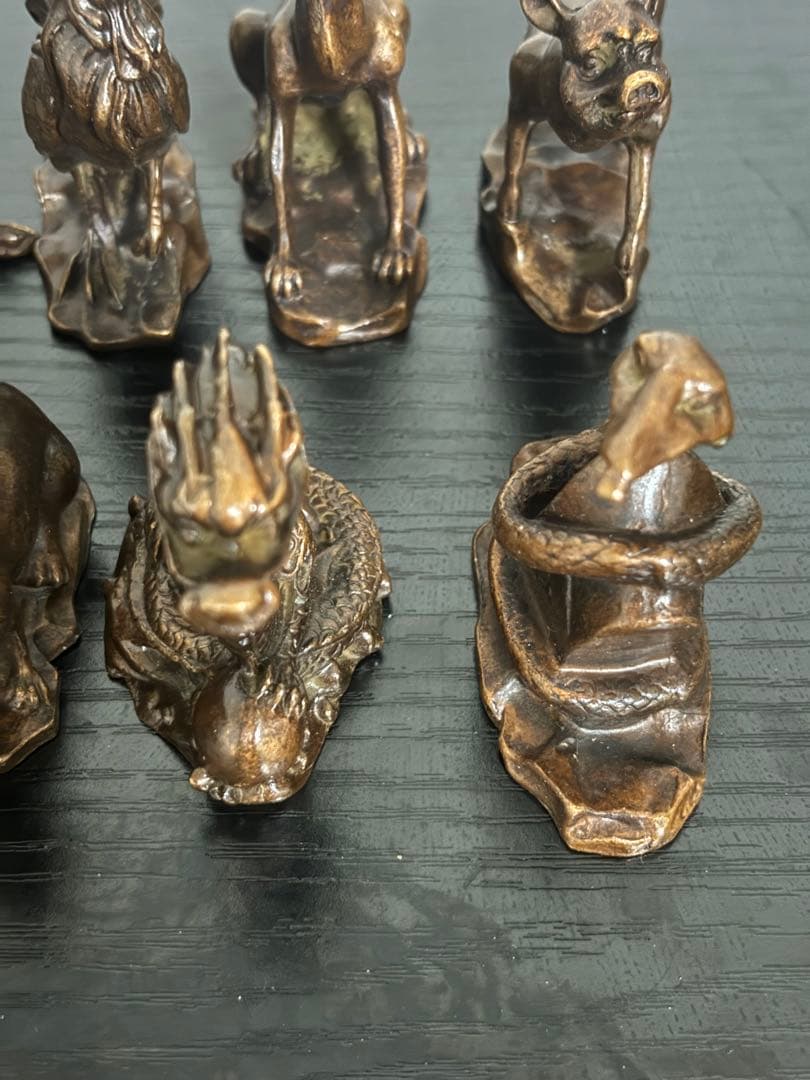 中国　銅製品　十二支