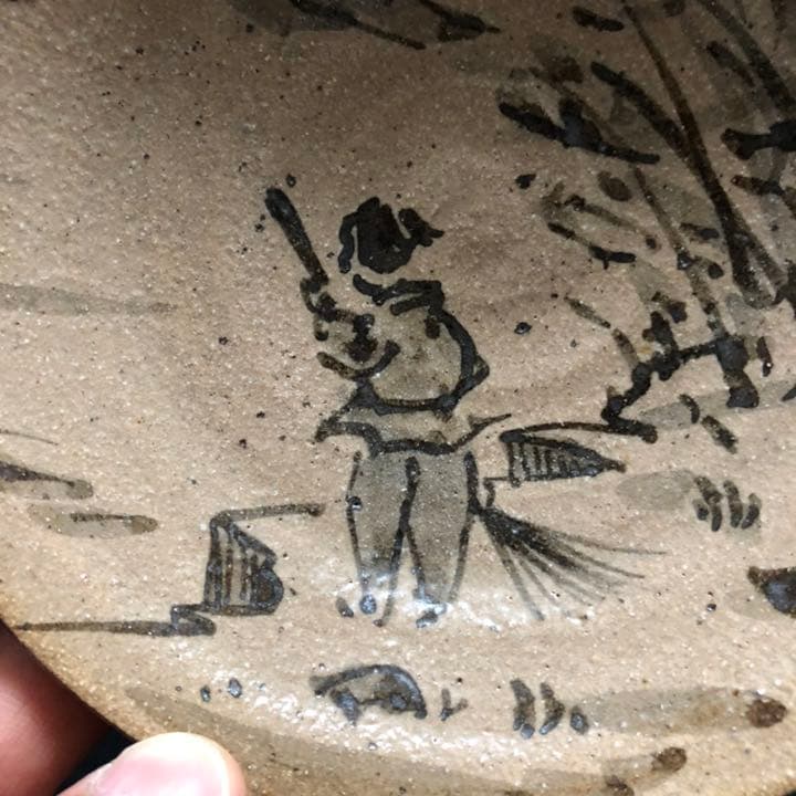 美しい古美術◼️蔵からかなりステキな古唐津の抹茶茶碗が出て来ました。夏茶碗、茶道具