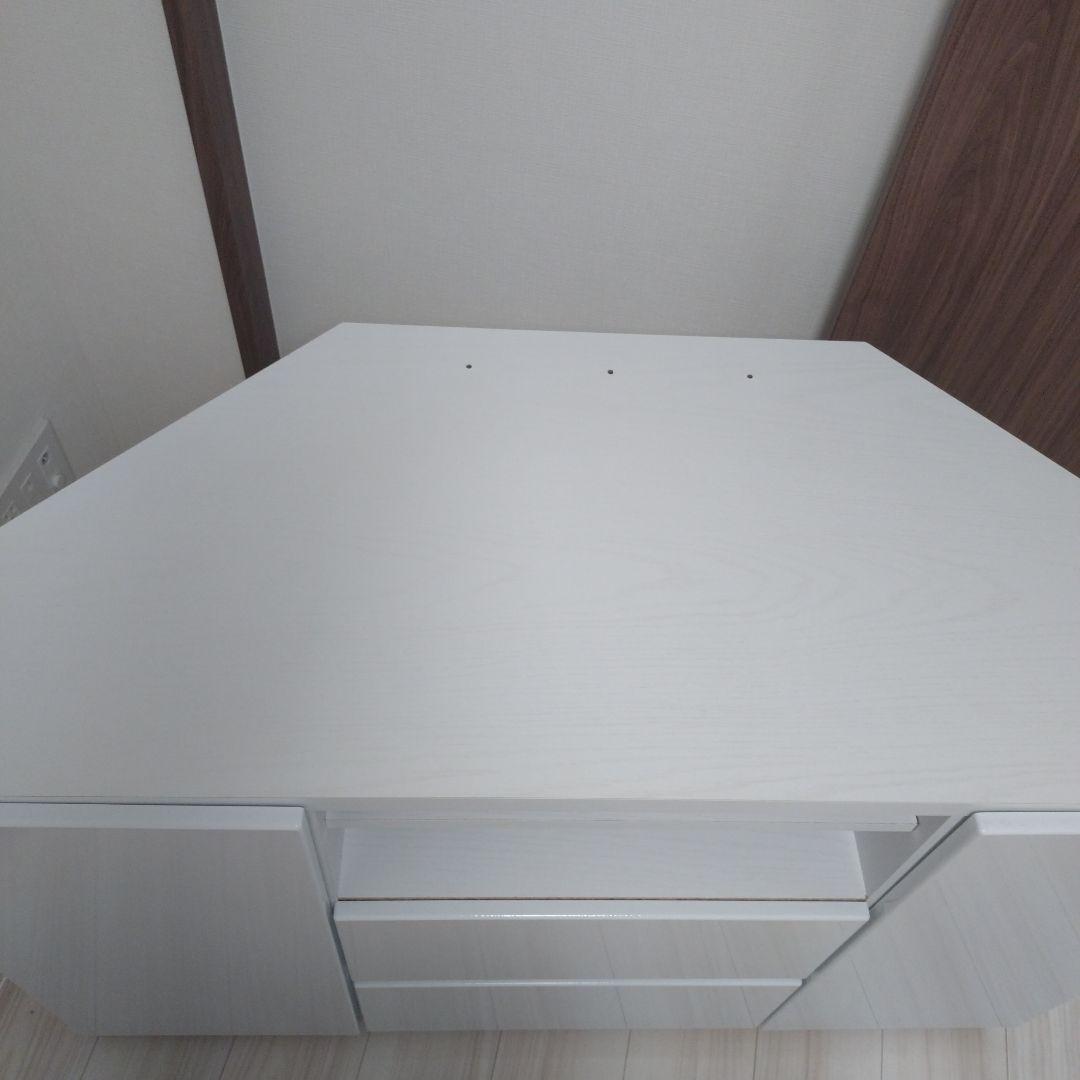テレビボード コーナー用 ホワイト