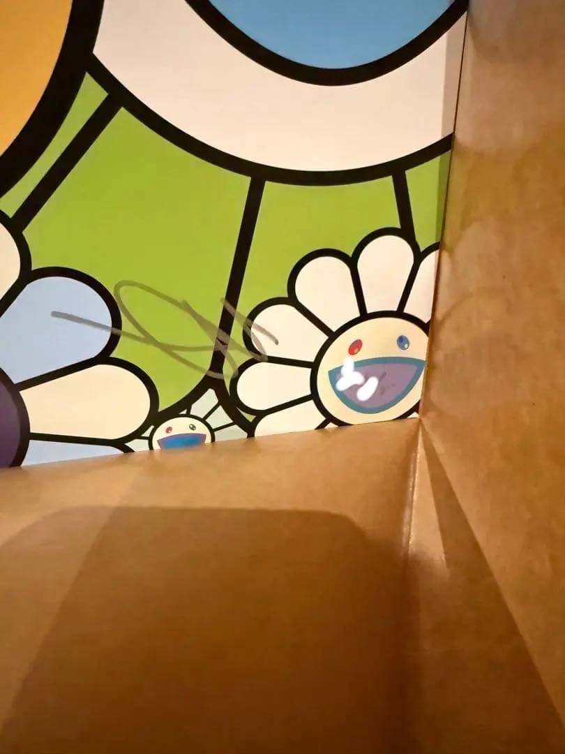 真作 村上隆 ポップンフラワーズ 300部限定 サイン入りポスター