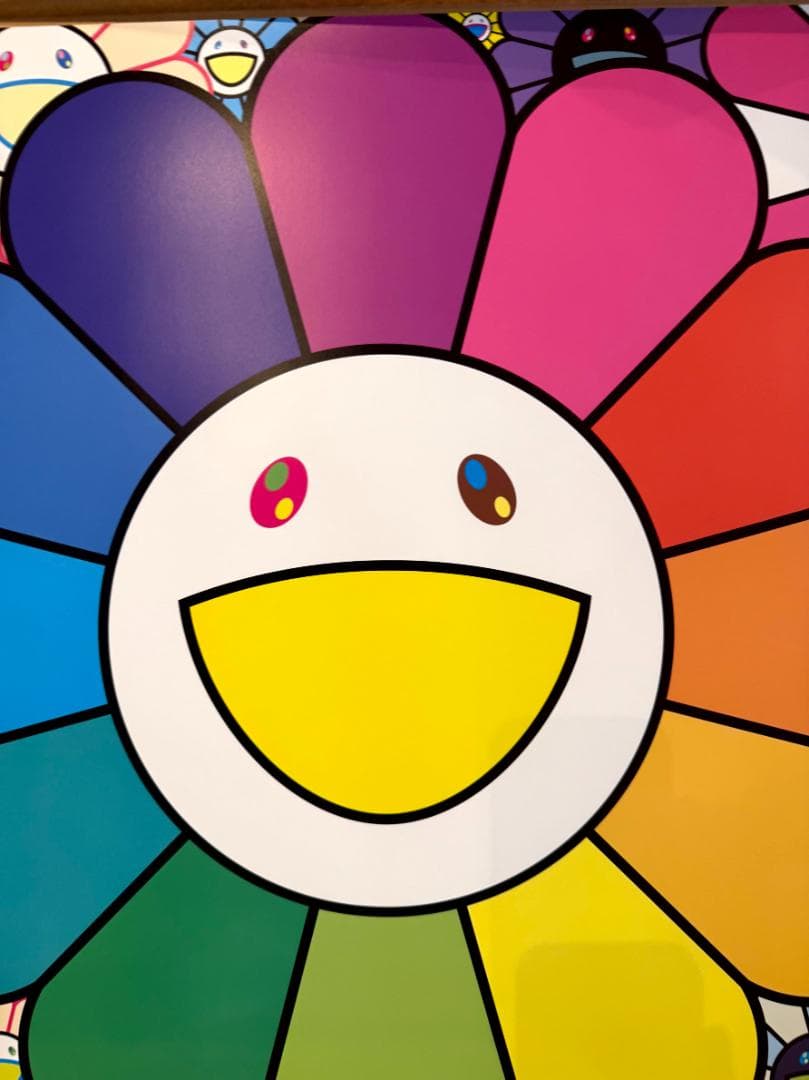 真作 村上隆 ポップンフラワーズ 300部限定 サイン入りポスター